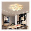 Lustre Blanc et Ambre aux lignes epurees avec eclairage confortable 80W 3000 K