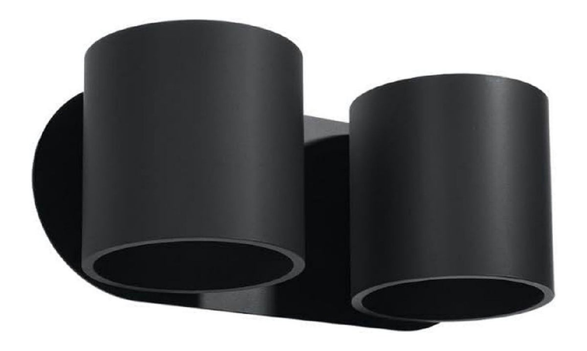 Solution lumineuse Noir et Rouge au dessin sobre en format applique murale 12W IP20