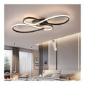Plafonnier Noir et Blanc a presence elegante et lumiere agreable 46W 3000K