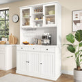Piedestals avec tiroirs reglable blanc