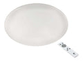 Plafonnier Blanc et Ambre a presence elegante et lumiere agreable 60 W 3000 K