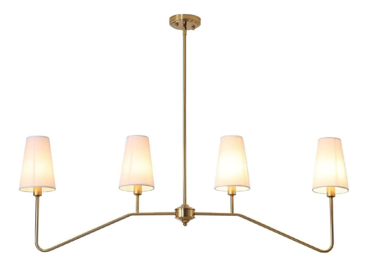 Suspension Blanc et Ambre a presence elegante et lumiere agreable 160W E14