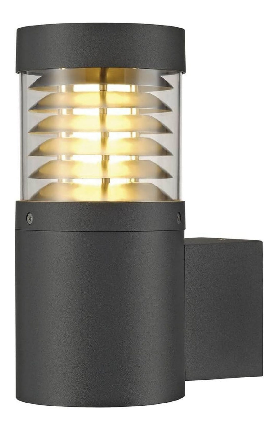 Applique murale decoratif Noir avec diffusion lumineuse harmonieuse 20W IP54 E27