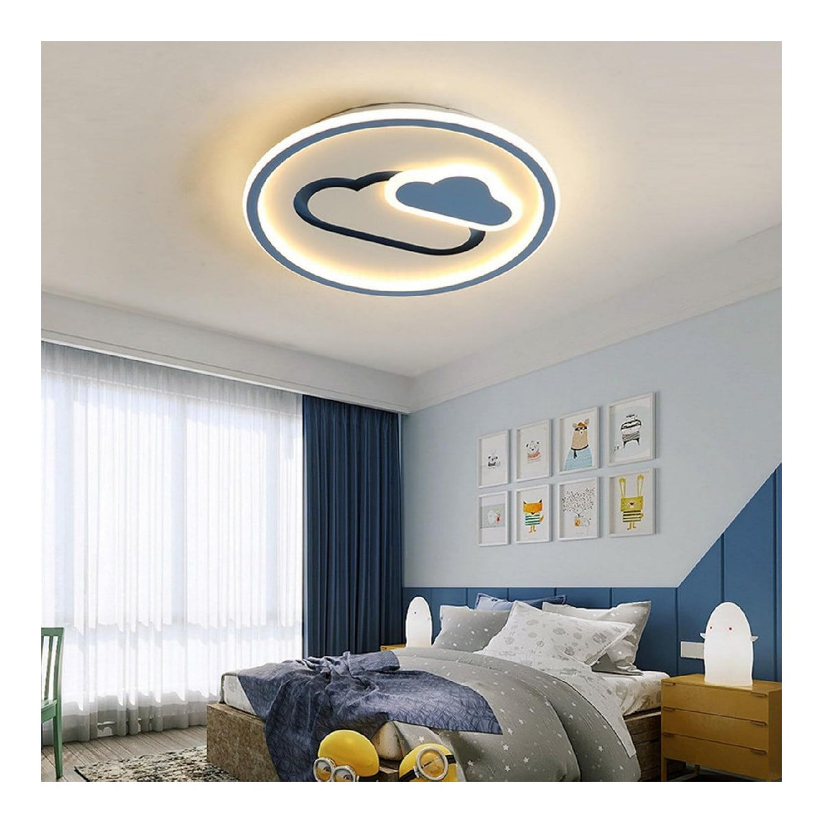 Lustre Noir et Ambre au style moderne avec conception fonctionnelle 3000K