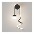 Luminaire Noir et Blanc a silhouette graphique de type applique murale 21 W 3000 K