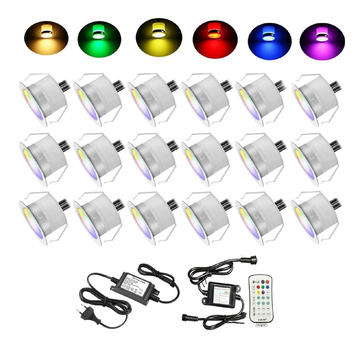 Spot de plafond Blanc et Rouge au style moderne avec conception fonctionnelle 6W IP67