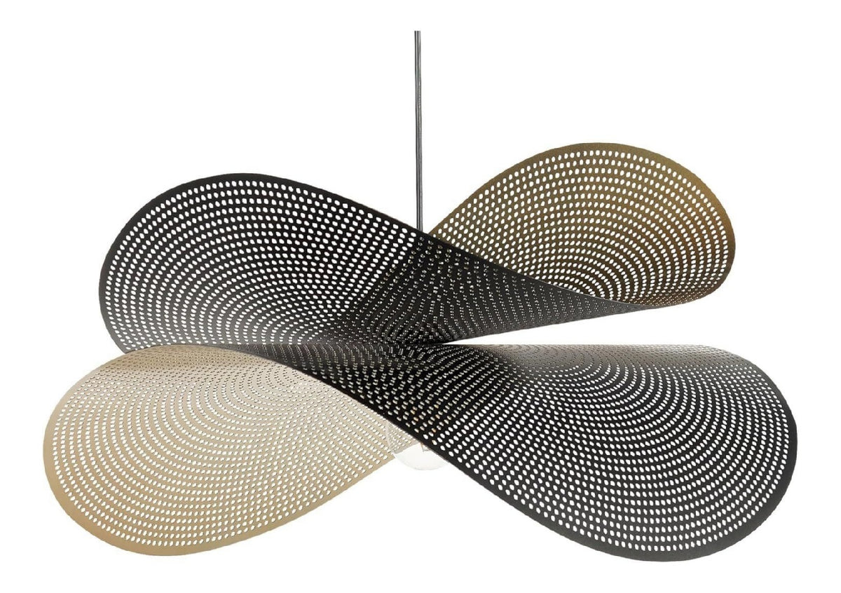 Suspension Noir a presence elegante et lumiere agreable E27 MR-9743