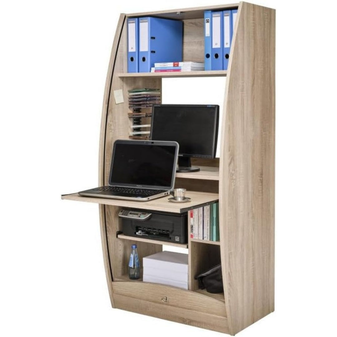 Rangements avec tiroirs reglable naturel