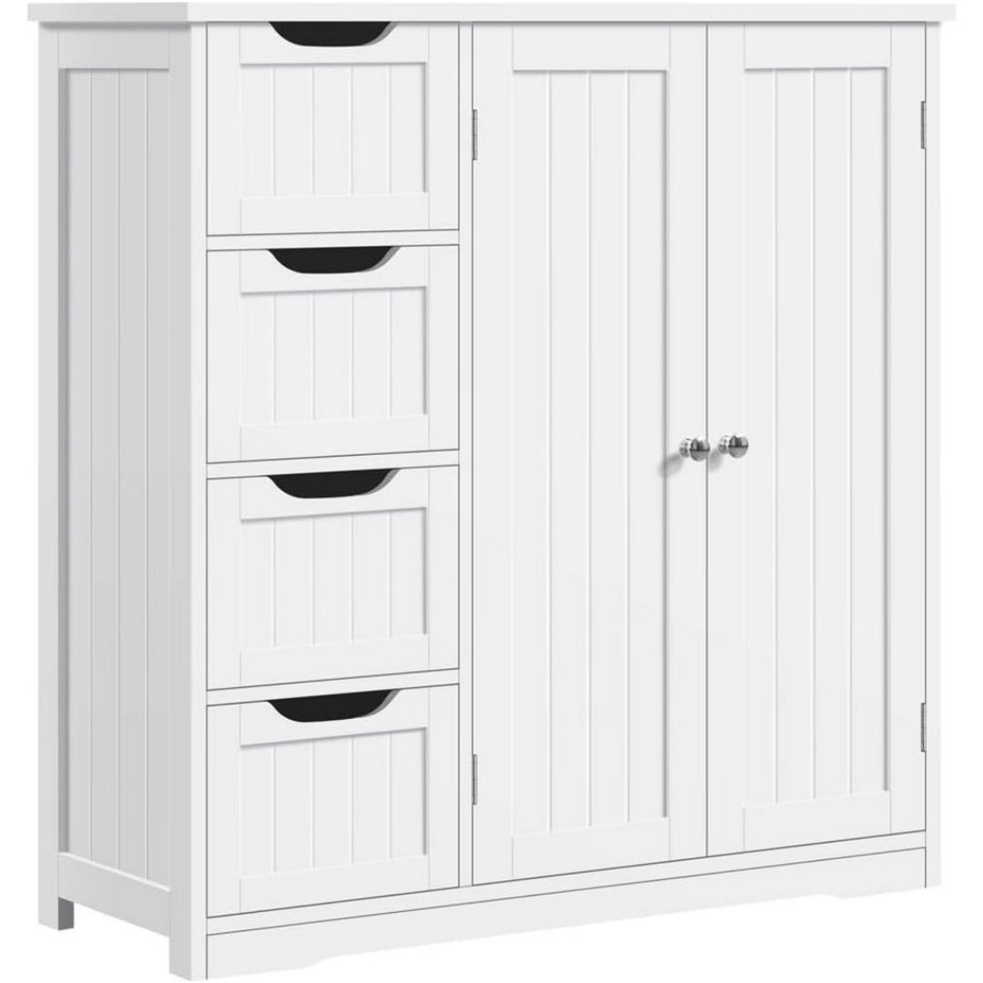 Armoires avec miroir reglable finition bois noir
