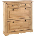 Tables consoles avec tiroirs finition bois naturel