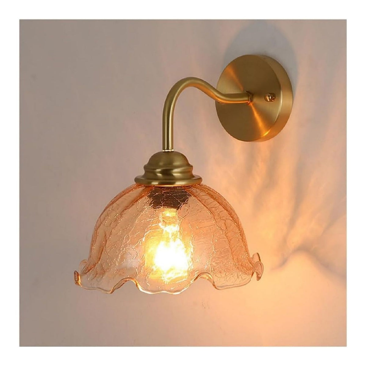 Eclairage Dore et Ambre contemporain en version applique murale 1L-9009