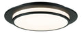 Applique murale Noir et Ambre aux lignes epurees avec eclairage confortable 16W 2700K