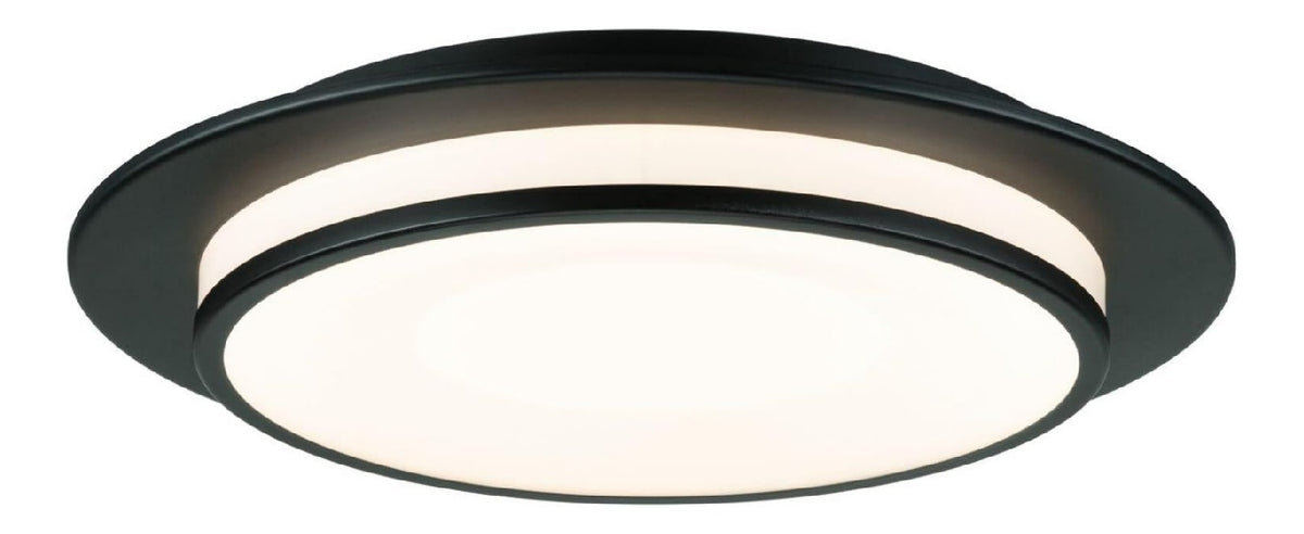 Applique murale Noir et Ambre aux lignes epurees avec eclairage confortable 16W 2700K