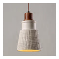 Solution lumineuse Gris et Marron au dessin sobre en format suspension E27