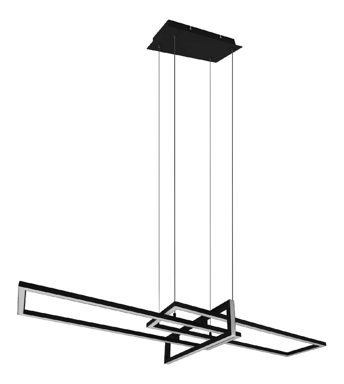 Eclairage Noir et Blanc contemporain en version suspension 3000K