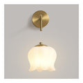 Applique murale Blanc et Ambre a presence elegante et lumiere agreable 40 W E27
