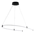 Solution lumineuse Noir et Blanc au dessin sobre en format suspension D2-5356