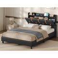 Ensembles de matelas et sommiers finition bois structure metal blanc variante 1749