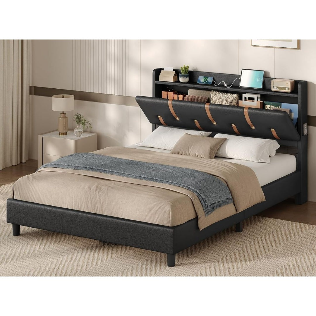 Ensembles de matelas et sommiers finition bois structure metal blanc variante 1749