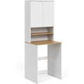 Armoires vitrees de presentation reglable blanc