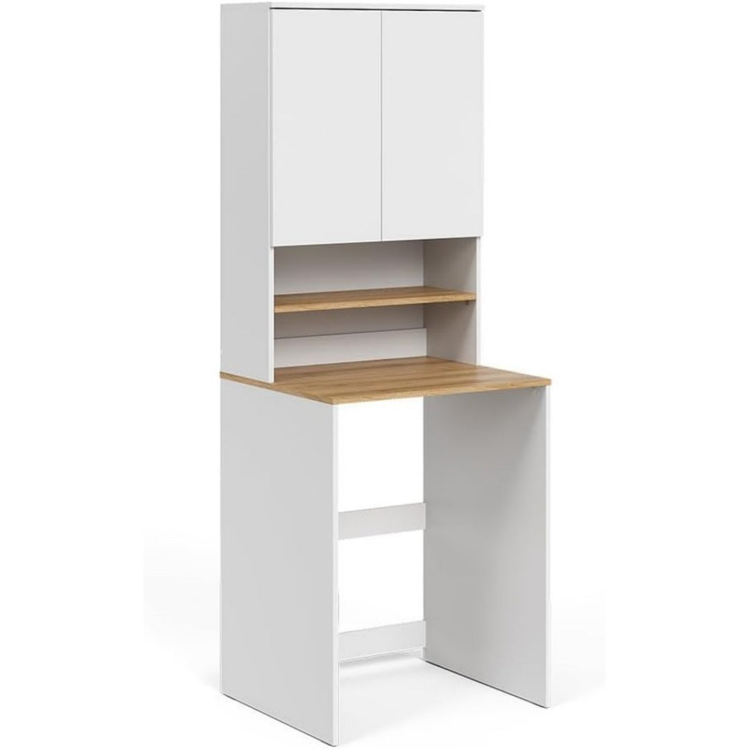 Armoires vitrees de presentation reglable blanc