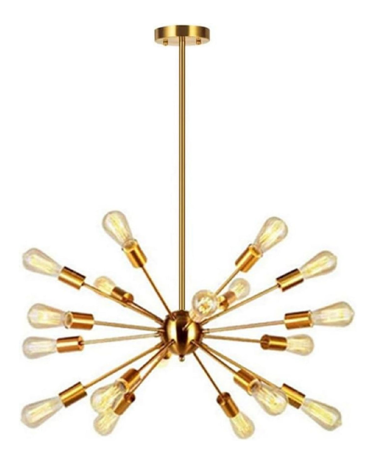 Luminaire Dore et Ambre a silhouette graphique de type suspension 60W E27 ZG-6160