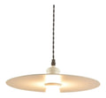 Suspension Ambre aux lignes epurees avec eclairage confortable 40 W E27