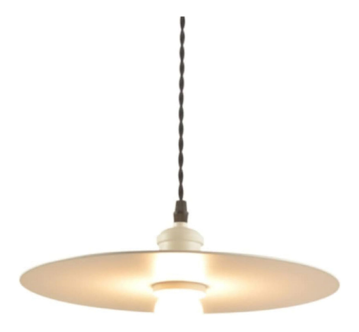 Suspension Ambre aux lignes epurees avec eclairage confortable 40 W E27