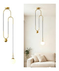 Eclairage Noir et Dore contemporain en version suspension E14
