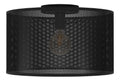 Plafonnier Noir et Ambre a presence elegante et lumiere agreable 40 W E27