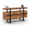Ensembles pour salle a manger reglable structure metal chene