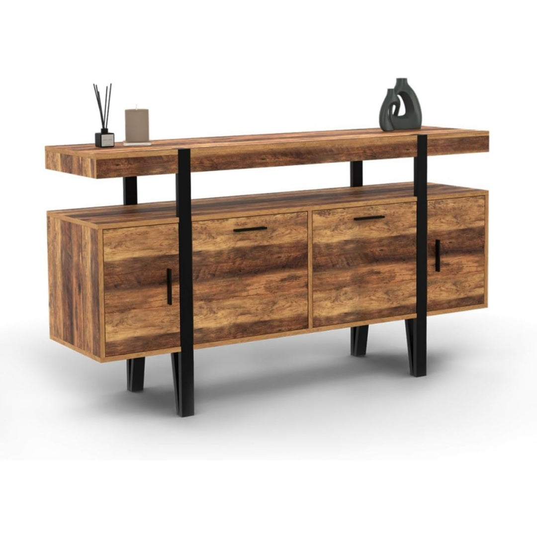 Ensembles pour salle a manger reglable structure metal chene