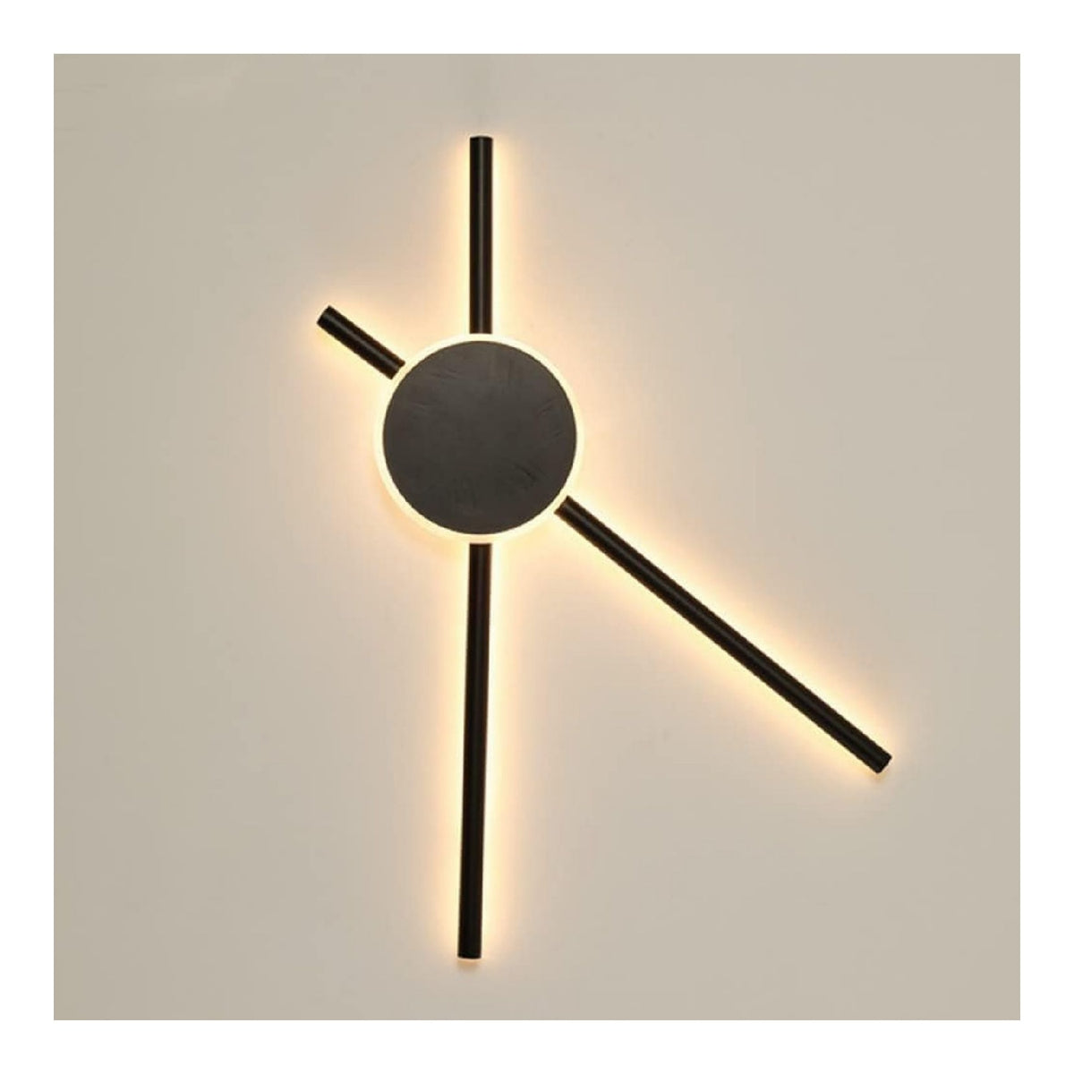 Solution lumineuse Noir et Rouge au dessin sobre en format applique murale