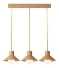 Luminaire Ambre et Marron a silhouette graphique de type lustre E27