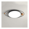 Spot de plafond Blanc et Gris aux lignes epurees avec eclairage confortable 24W