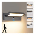 Applique murale decoratif Blanc et Argente avec diffusion lumineuse harmonieuse 36W IP65 3000K