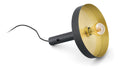 Applique murale decoratif Noir et Dore avec diffusion lumineuse harmonieuse 20 W E27
