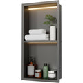 Fauteuils relaxants sur roulettes reglable gris fonce