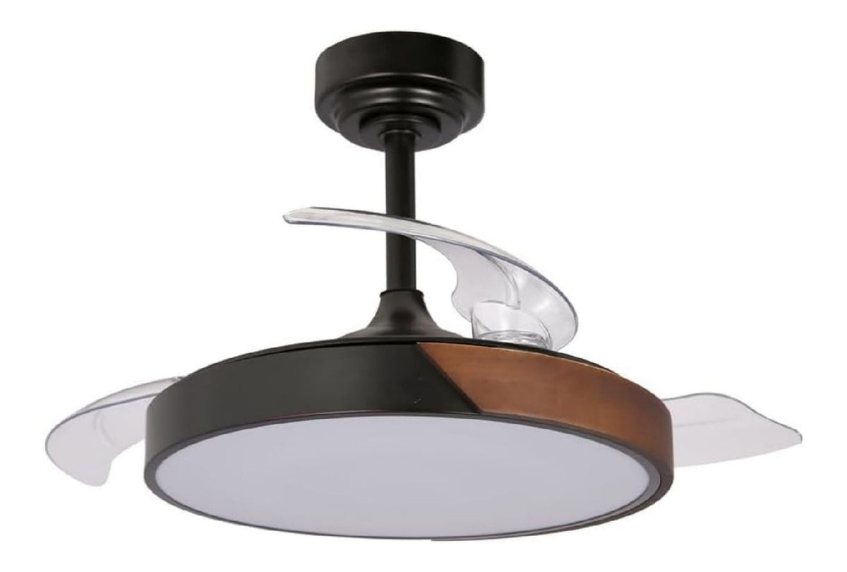 Solution lumineuse Noir et Ambre au dessin sobre en format luminaire 46 W 3000 K