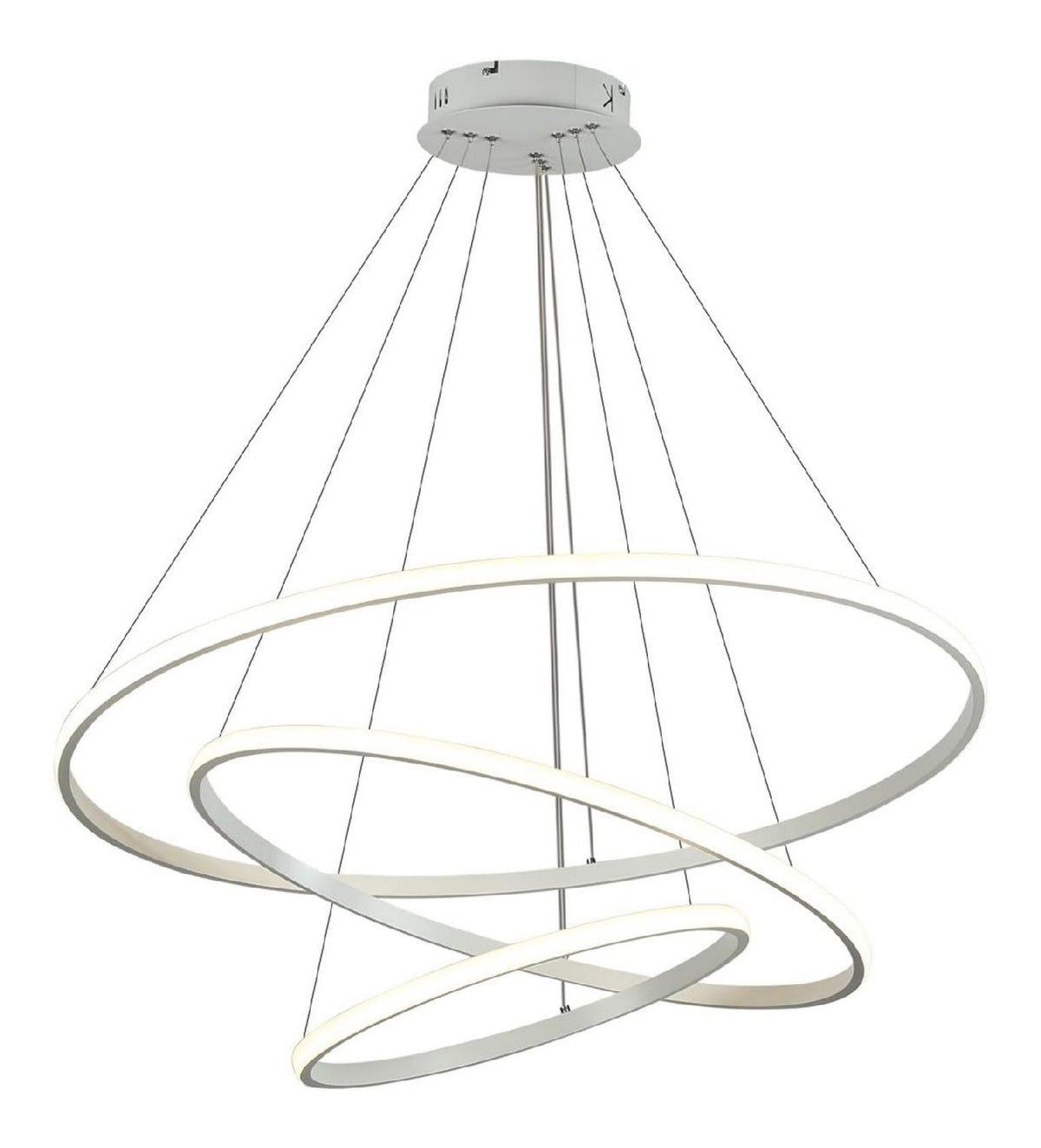 Eclairage Blanc et Ambre contemporain en version suspension 82 W 3000 K