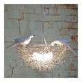 Suspension decoratif Ambre et Rouge avec diffusion lumineuse harmonieuse F8-8144