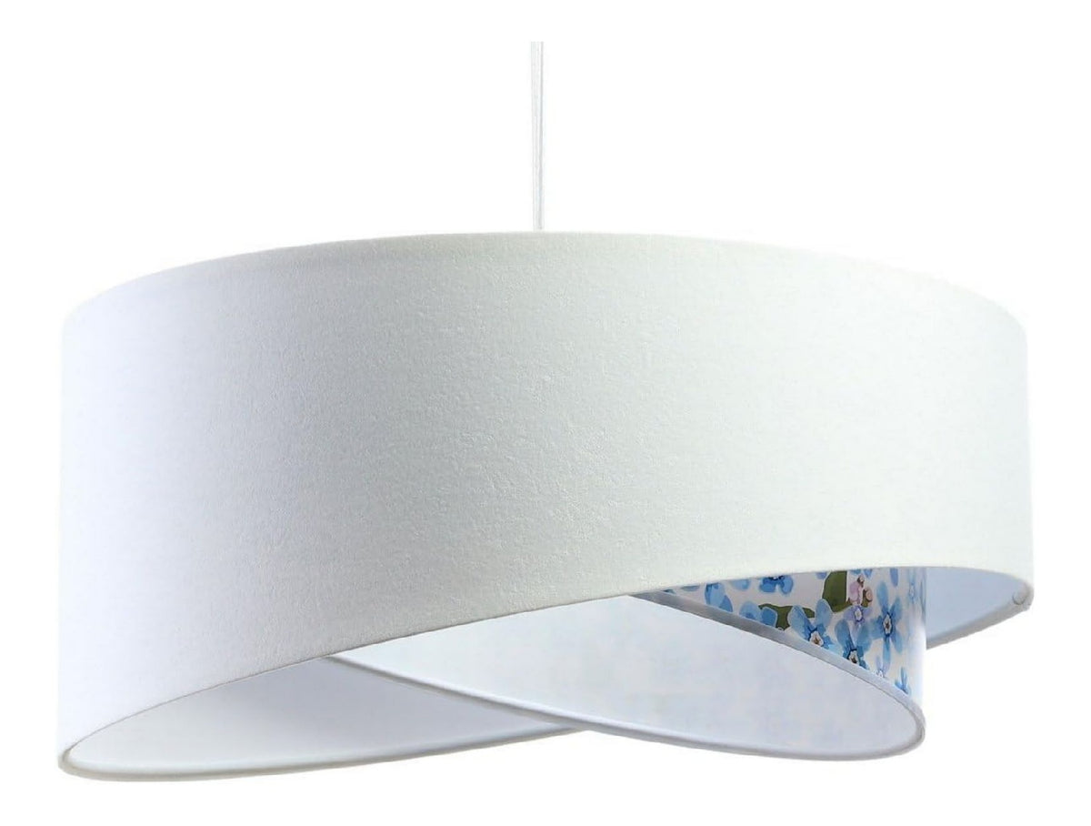 Solution lumineuse Blanc et Bleu au dessin sobre en format suspension 60 W IP20