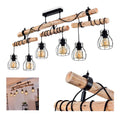 Luminaire Noir et Marron a silhouette graphique de type suspension IP20 E27