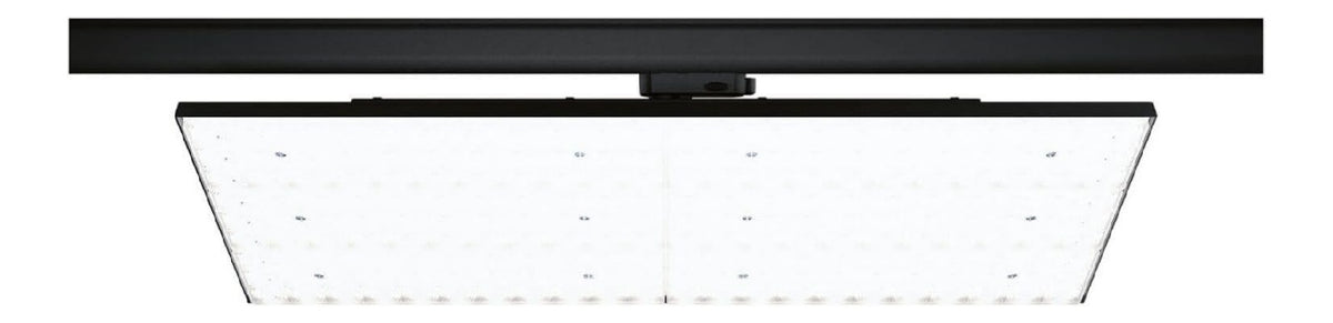Solution lumineuse Noir et Blanc au dessin sobre en format rail de spots 75W 4000K