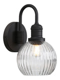 Applique murale Noir et Ambre au style moderne avec conception fonctionnelle 40W E27