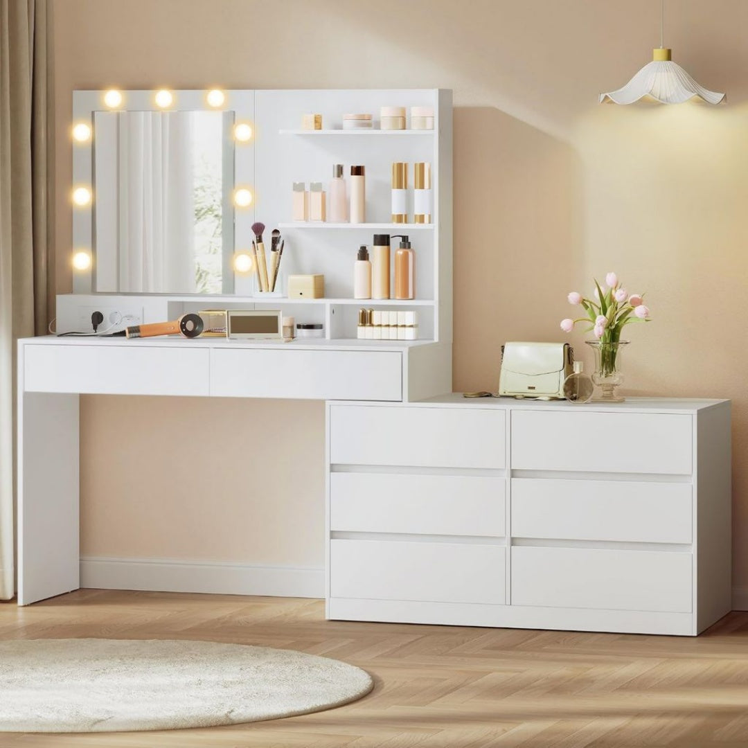 Rangement de dossiers reglable blanc