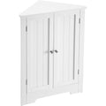 Armoire dangle compacte avec portes et tablette ajustable, solution de rangement pour cuisine, salle de bain ou sejour, 60 x 33,6 x 80 cm, blanc