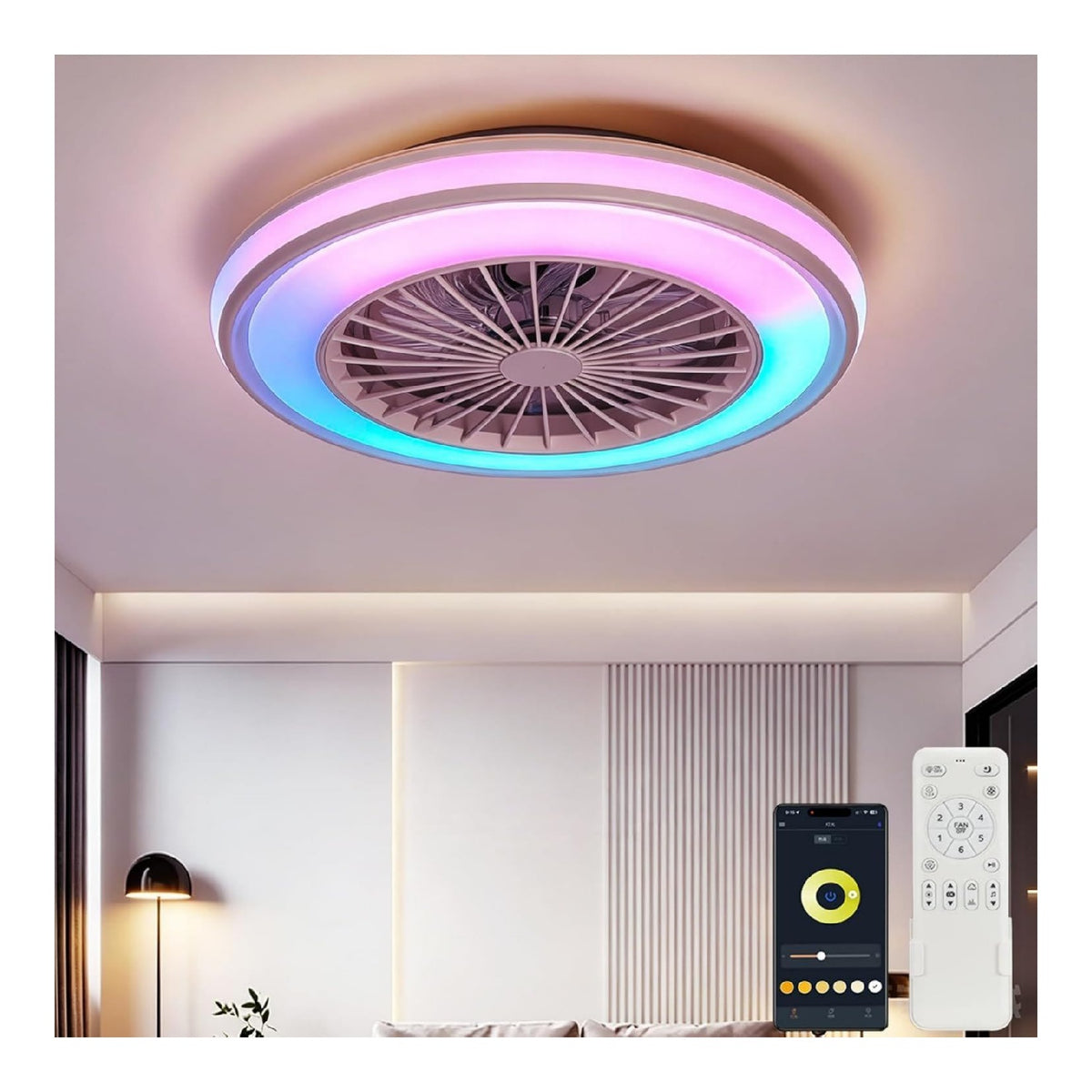 Solution lumineuse Blanc et Ambre au dessin sobre en format luminaire 3000K CP-2807