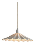 Suspension Blanc a presence elegante et lumiere agreable 40 W E27