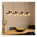 Suspension decoratif Noir et Ambre avec diffusion lumineuse harmonieuse 8W
